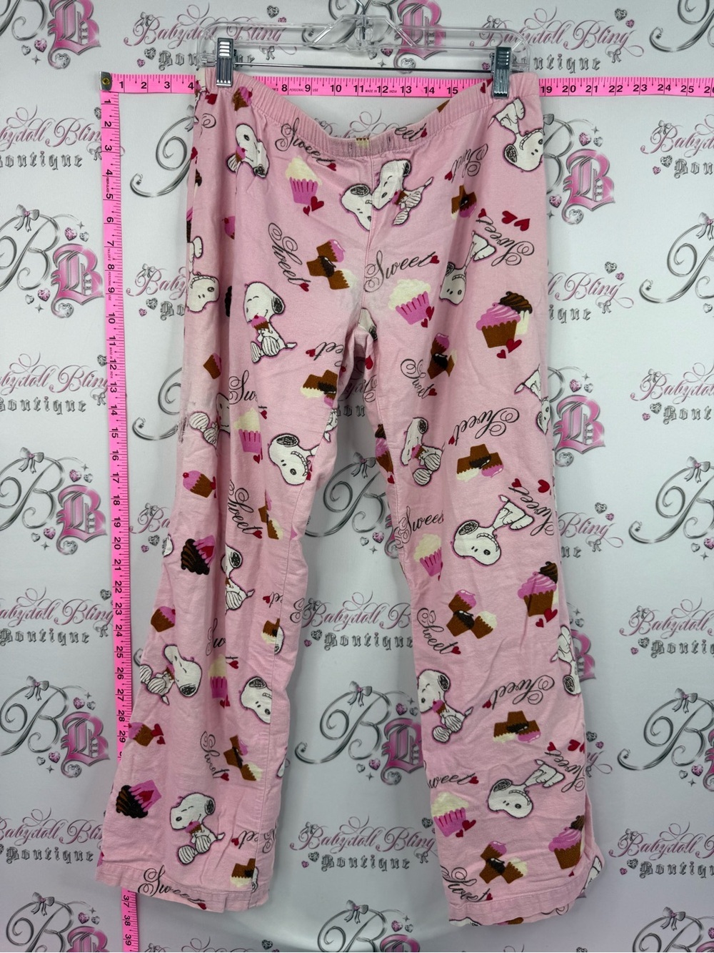 Peanuts pants pj Pink Snoopy & Cupcake Pajama Pants